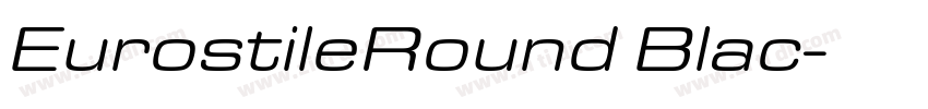 EurostileRound Blac字体转换